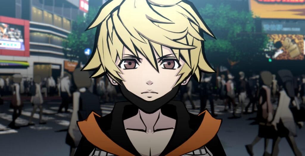 A cinematic screenshot from NEO: The World Ends With You