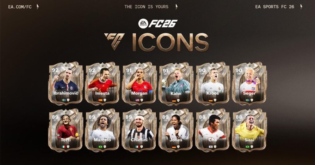 EA Sports FC 26 Icons and pre-order bonuses revealed