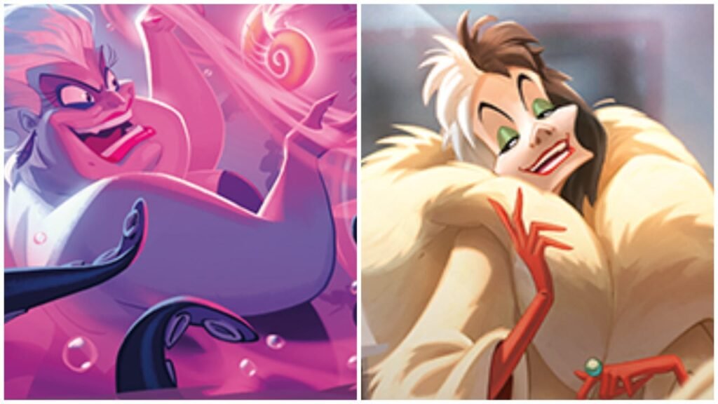 Exclusive: Ursula - Voice Stealer and the Enchanted Version of Cruella - Style Icon From Disney Lorcana's Fabled Set Revealed