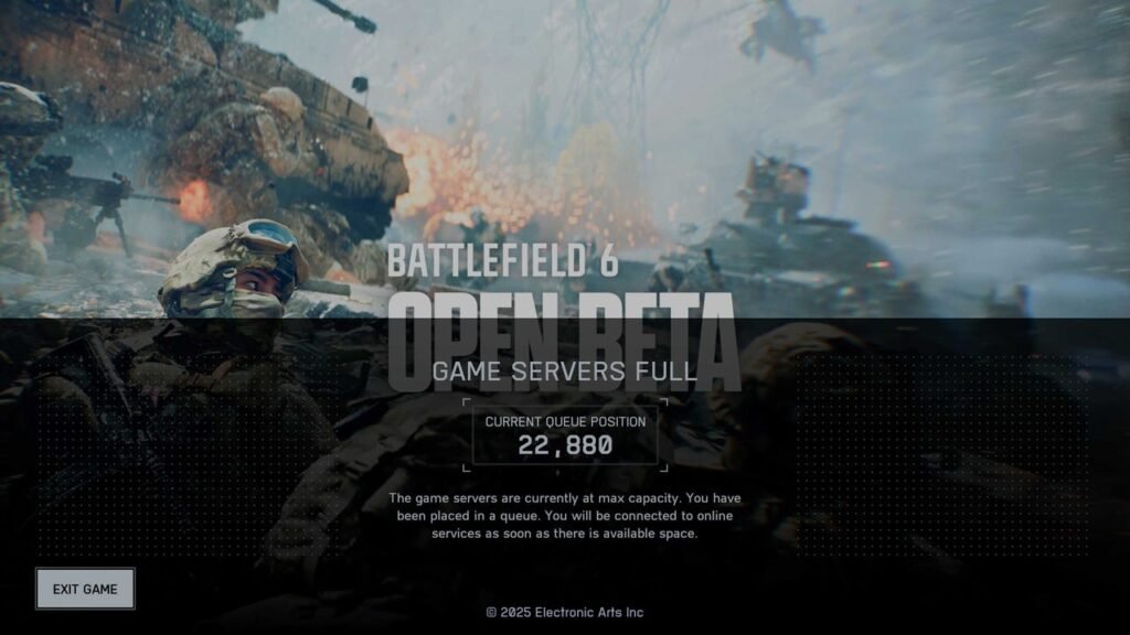 There’s a Huge Queue to Get in the Battlefield 6 Open Beta Before It’s Even Out