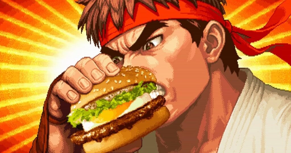 If you've always wanted to see Street Fighter characters decked out in McDonald's-inspired skins, today's your lucky day
