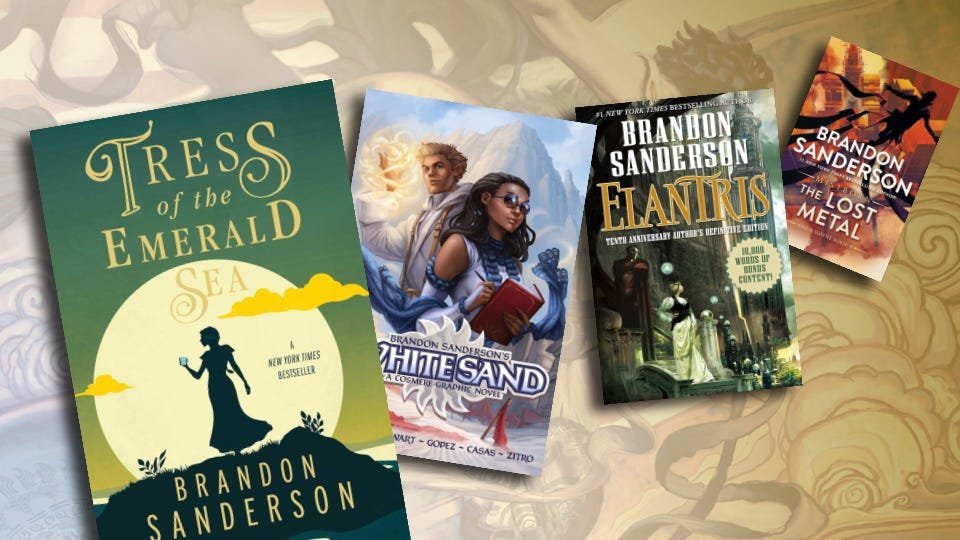 Navigate the Brandon Sanderson Book Timeline