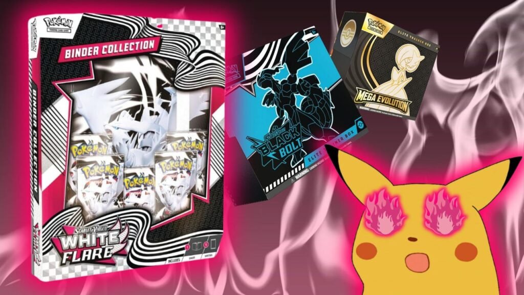 White Flare Binder Collection at Market Value and Black Bolt ETB Discount