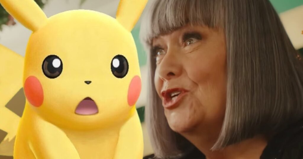 No, Dawn French isn't eating Pokémon in the new M&S Christmas ad