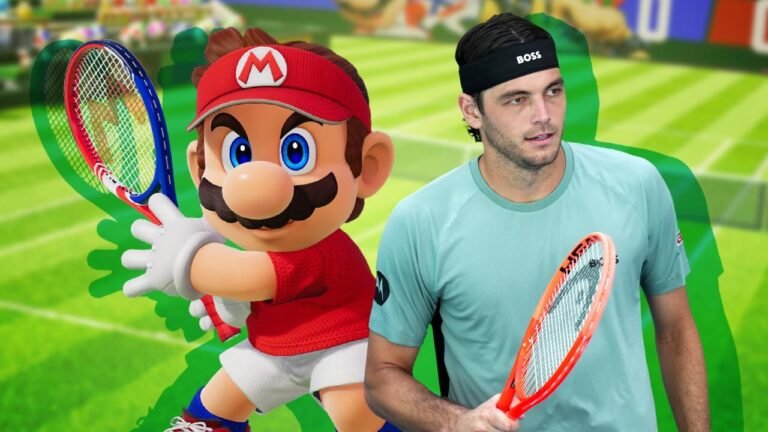1 on 1 vs. Taylor Fritz in Mario Tennis Fever: A Hands-On Report