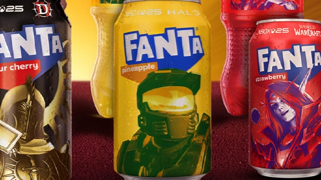 Microsoft Puts Master Chief, Ghost From Call of Duty, and Sylvanas From Warcraft on Cans of Fanta to Celebrate 25 Years of Xbox