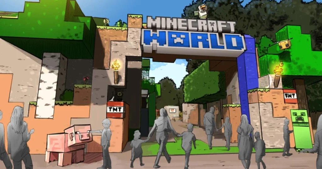 Minecraft World, a theme park with the world's first-ever Minecraft rollercoaster, to open in the UK next year