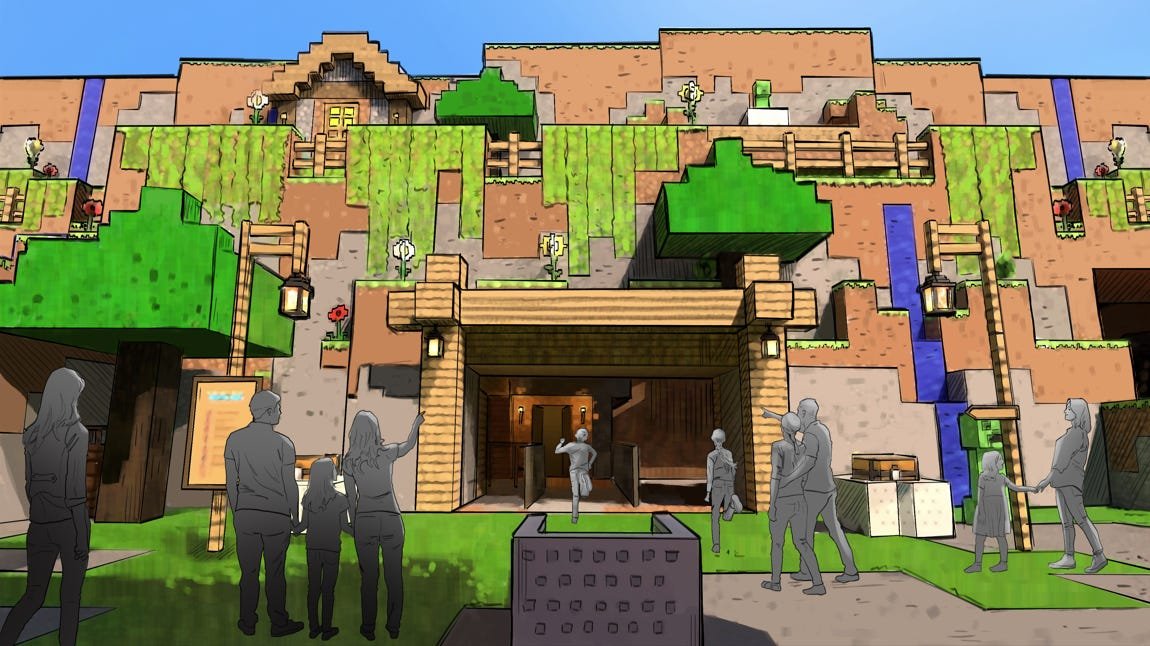 Mojang Unveils Minecraft Theme Park With First Look at Concept Art Ahead of 2027 Launch