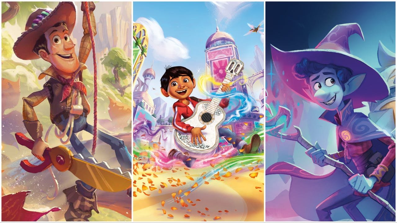 Disney Lorcana to Get Toy Story, Brave, The Incredibles, Monsters, Inc. Coco, and Onward Cards
