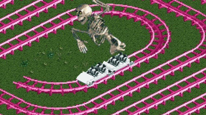 This RollerCoaster Tycoon 2 Rollercoaster Is So Unfathomably Long That It Looks Like a Motherboard