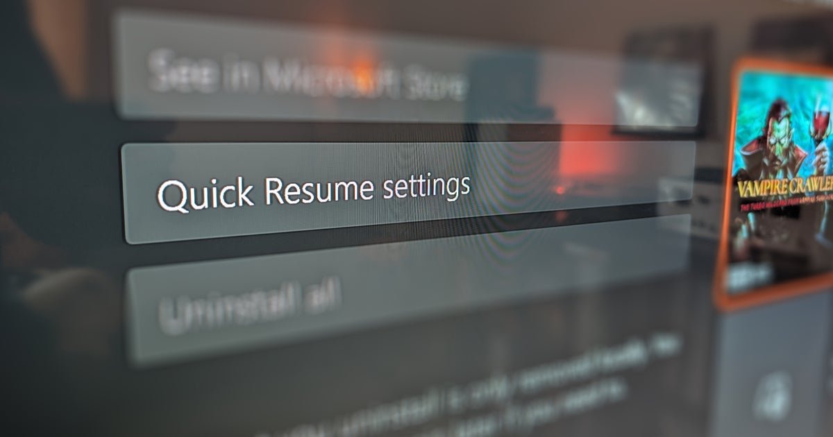 Xbox update for Series X/S lets you disable Quick Resume