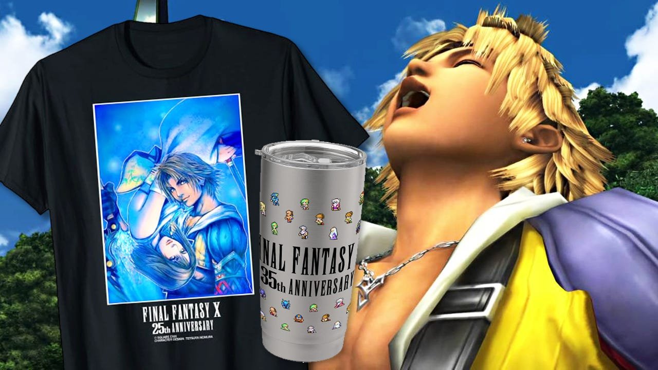 Final Fantasy IV and X 25th/35th Anniversary Merch Drops at Amazon