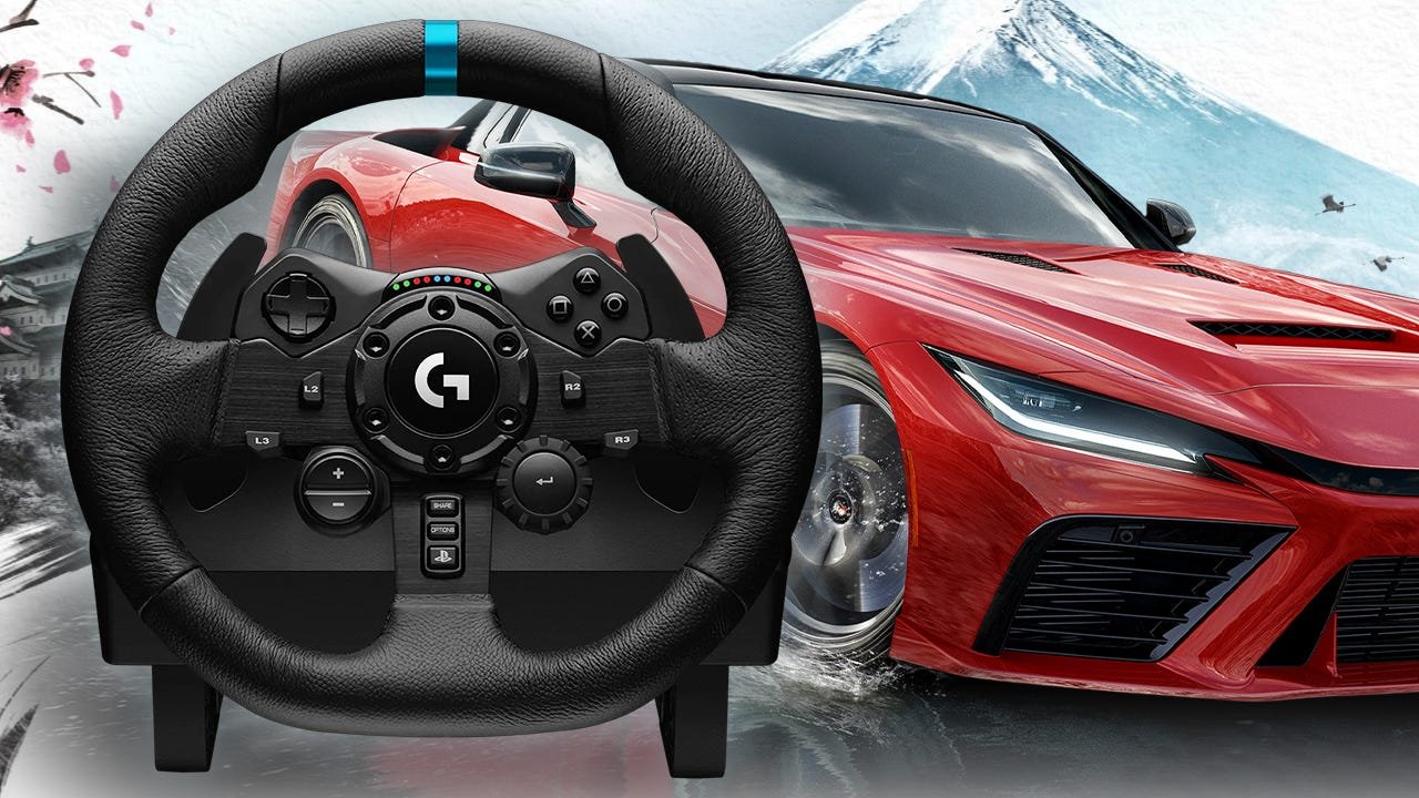 Save Nearly 60% Off the Logitech G923 Racing Wheel and Pedal Set for PlayStation and PC