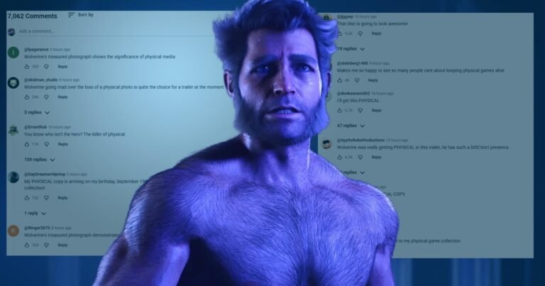 The new Marvel's Wolverine cinematic trailer has been swarmed by PlayStation fans still angry at Sony ditching discs