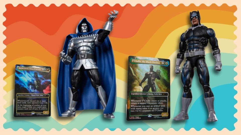 The New Marvel Legends Action Figures Come With An Alt Art MTG Card