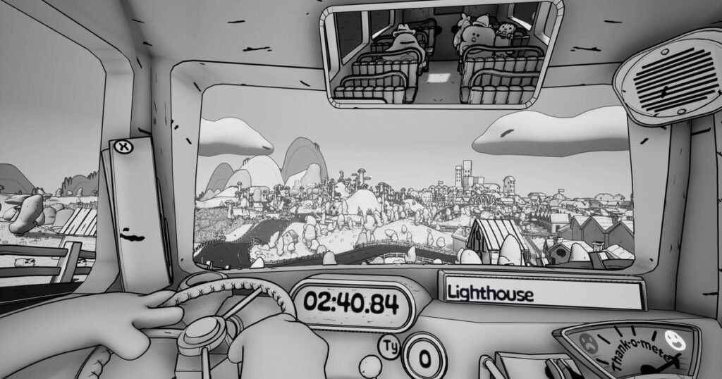 Double Fine's first game since leaving Xbox is a comedy bus-driving sim called Thank You Bus Driver